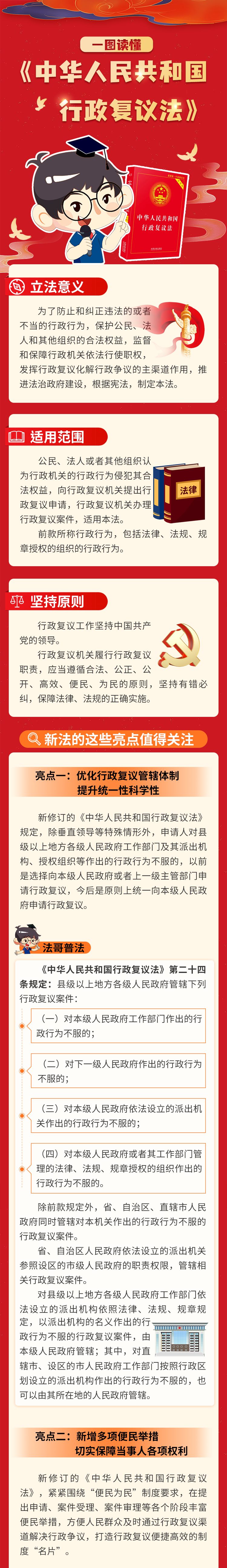 一图读懂 | 最新修订的《中华人民共和国行政复议法》有哪些亮点？